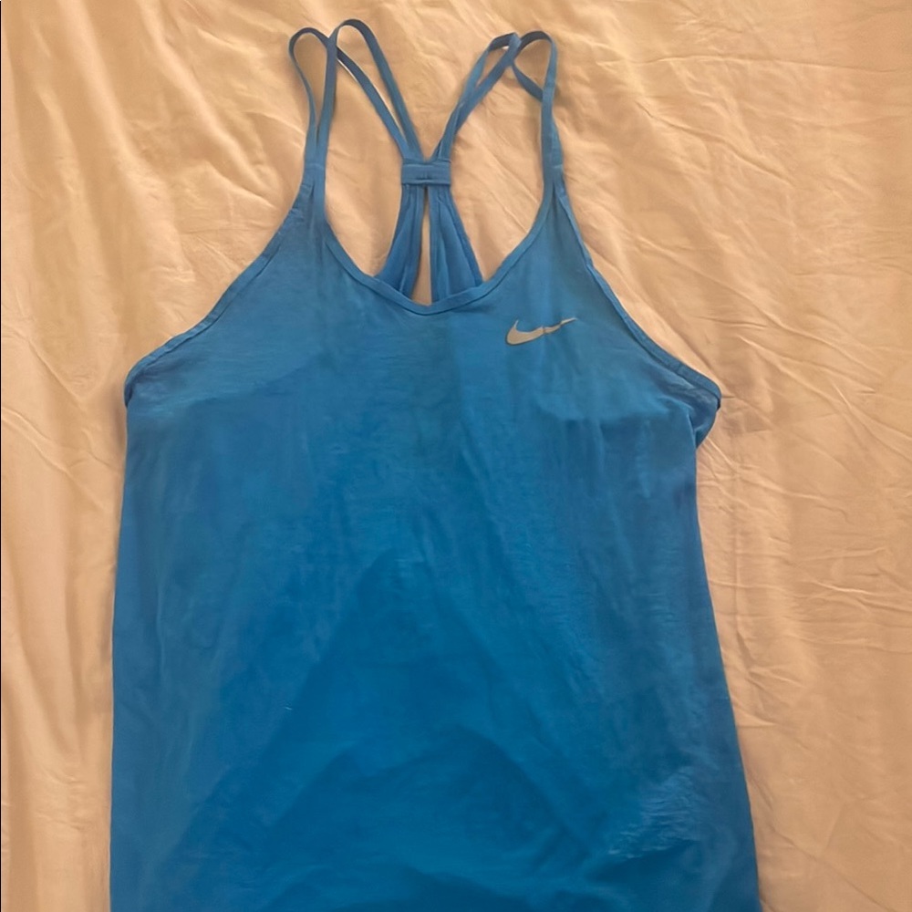 Nike Blue Backless Sleeveless Tank Top
